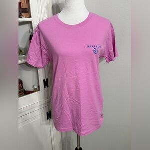 Salt Life Vibrant Pink / purple Tee with Blue Logo